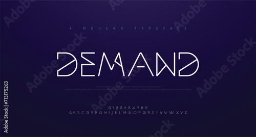 Elegant Font. Luxurious Glamour Exclusive Light Regular Font. Uppercase Lowercase and Number. Minimal Fashion Design