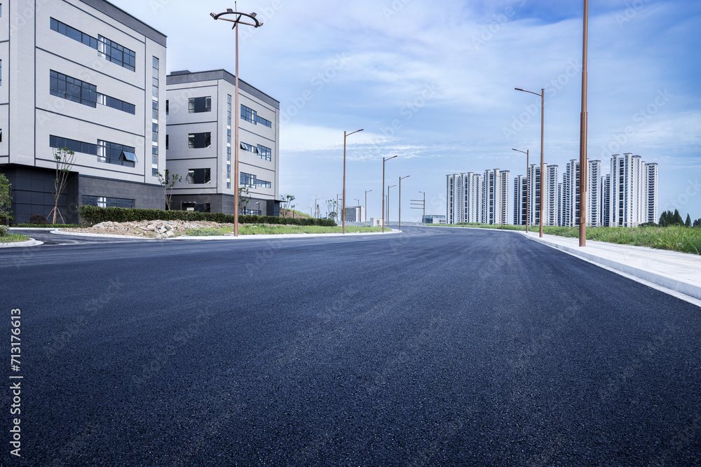 New roads and architectural landscapes in the city New roads and architectural landscapes in the city