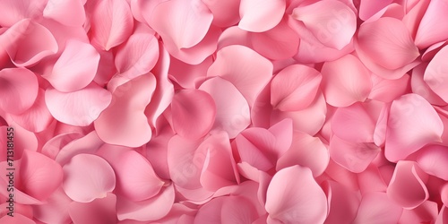 background with scattered rose petals