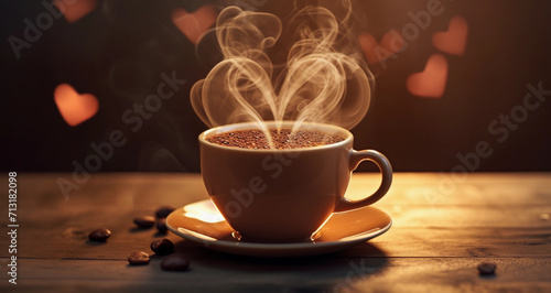 Heart Shaped Smoke Coffee Cup