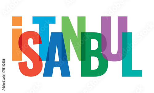 colorful istanbul word