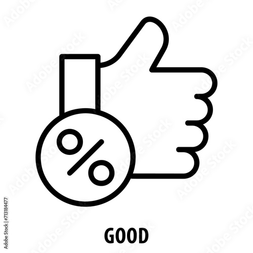 Good, icon, Good, Positive, Excellent, Great, Superb, Fine, Wonderful, Positive, Outstanding, Superior