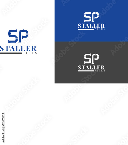 Staller Pipe Logo Design photo