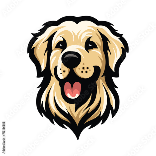 Dog Pet Head Illustration