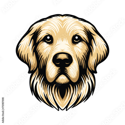Dog Pet Head Illustration