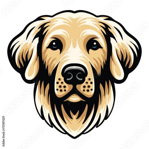 Dog Pet Head Illustration