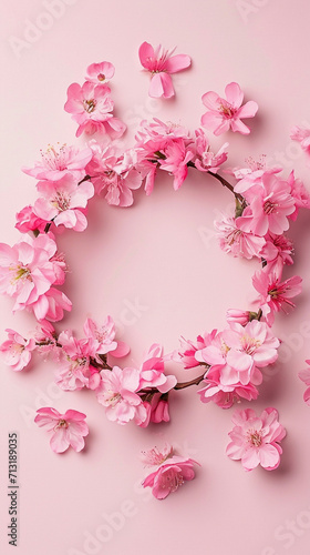 pink rose petals on white background