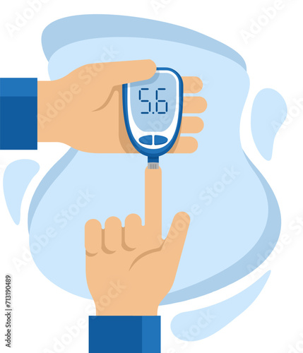 Glucose test - glucometer for diabetes testing