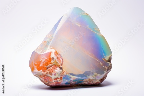 Raw opal stone still life photo