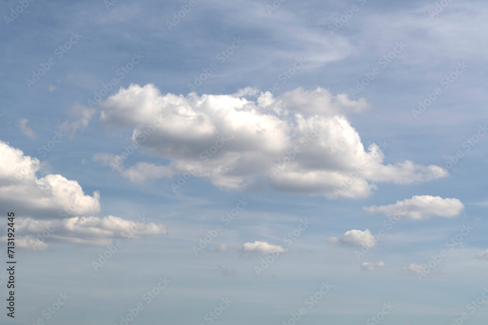 Bright blue sky with white clouds Bright blue sky with white clouds