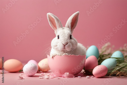 easter bunny with easter eggs  © Magic Art