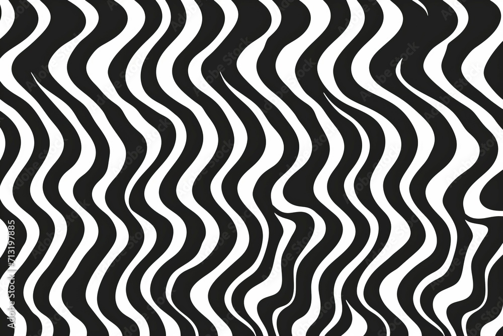 Abstract background with black and white curve lines.