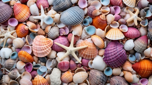 close of a seashells 