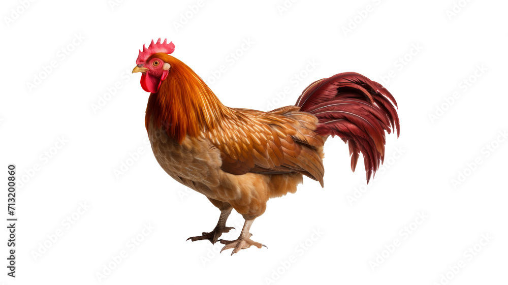 Rooster isolated on transparent background