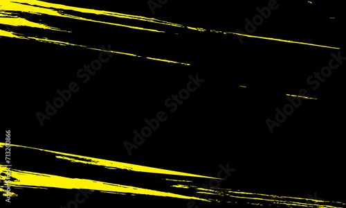 Abstract black and yellow grunge texture background. Vector illustration