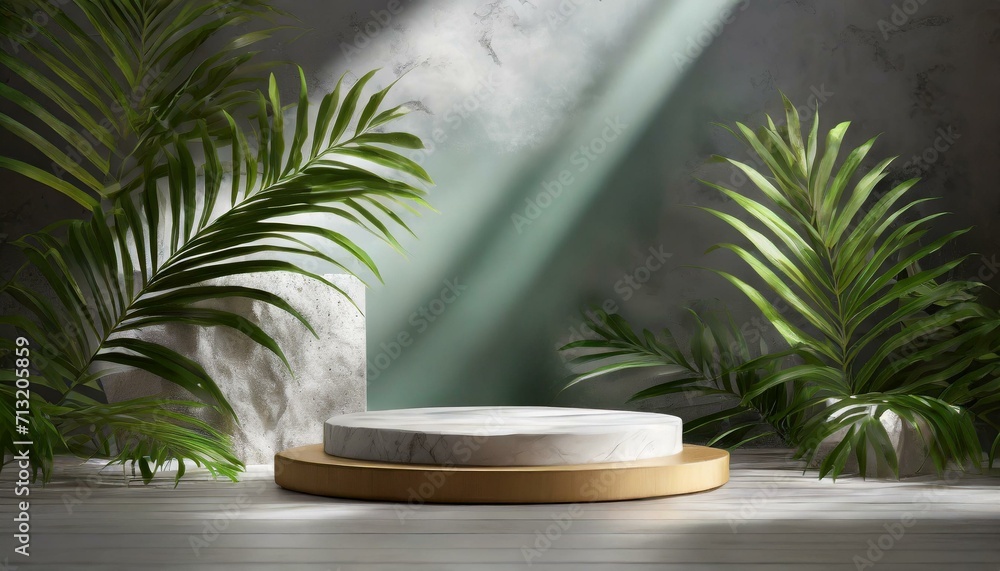 Fototapeta premium Elevated Podium Design generative ai