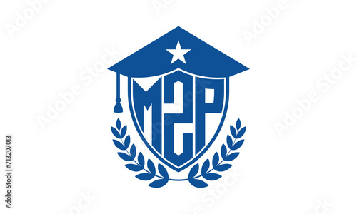 Wallpaper Mural MZP three letter iconic academic logo design vector template. monogram, abstract, school, college, university, graduation cap symbol logo, shield, model, institute, educational, coaching canter, tech Torontodigital.ca