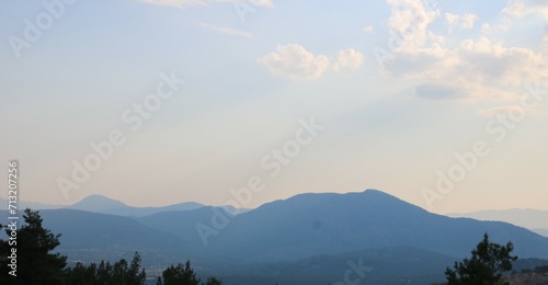 landscape with clouds