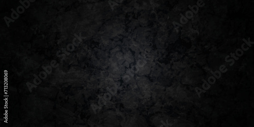 Foto Dark black stone wall grunge backdrop texture background