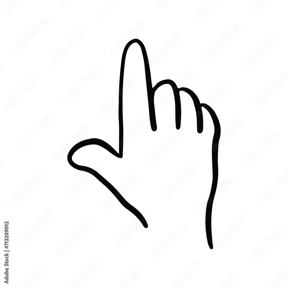 Children's hand gestures in doodle style isolated. Hand drawn human hands expressing various signs and symbols with fingers Children's hand gestures in doodle style isolated. Hand drawn human hands expressing various signs and symbols with fingers