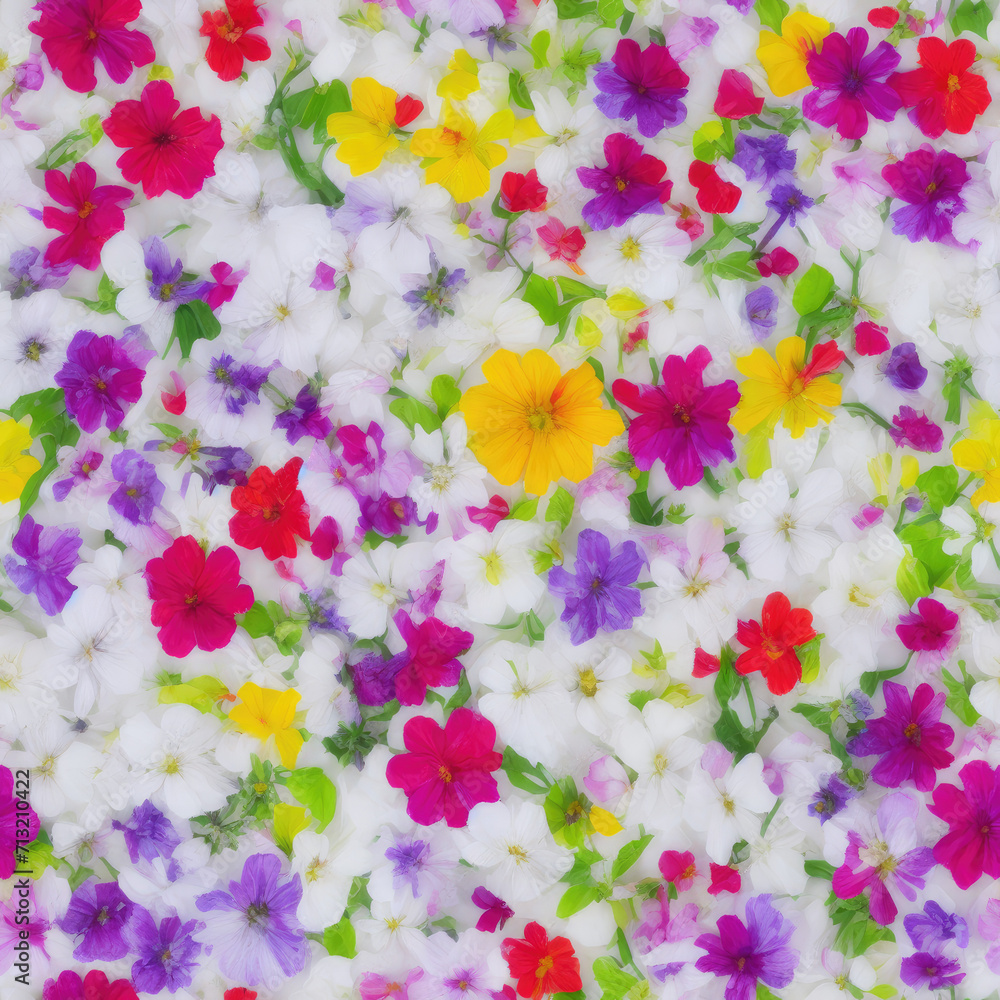 flowers. Abstract seamless pattern. AI generated. flowers. Abstract seamless pattern. AI generated.