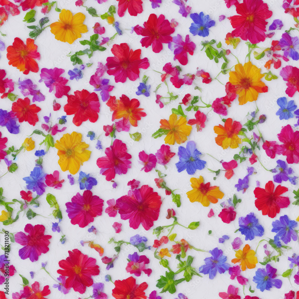 flowers. Abstract seamless pattern. AI generated. flowers. Abstract seamless pattern. AI generated.