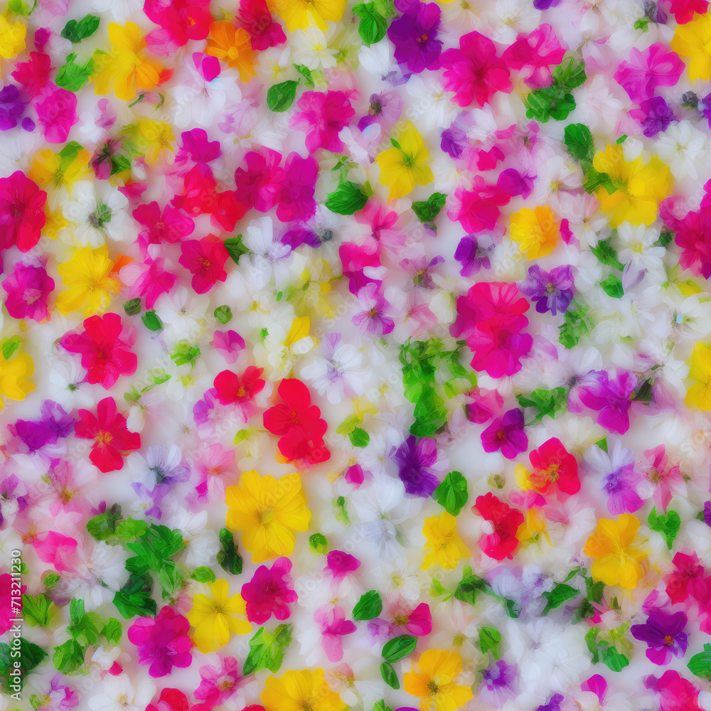 flowers. Abstract seamless pattern. AI generated. flowers. Abstract seamless pattern. AI generated.