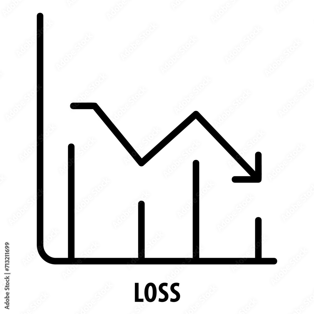 Loss, icon, Loss, Decrease, Reduction, Decline, Downfall, Deterioration, Shrinkage, Diminution, Depletion, Loss Icon Loss, icon, Loss, Decrease, Reduction, Decline, Downfall, Deterioration, Shrinkage, Diminution, Depletion, Loss Icon
