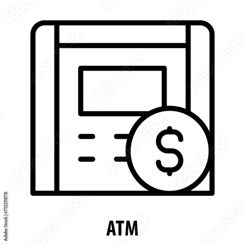 ATM, icon, ATM, Automated Teller Machine, Cash Machine, Cashpoint, Automated Banking, Money Dispenser, ATM Terminal, Bank Machine, Cash Withdrawal, Automated Cash