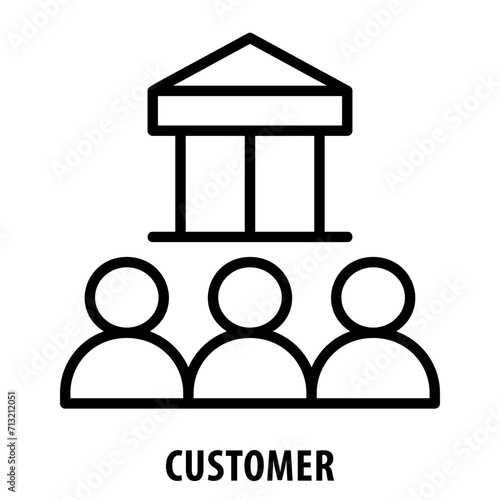 Customer, icon, Customer, Client, Patron, Consumer, Buyer, Shopper, User, Clientele, Customer Base, Customer Icon