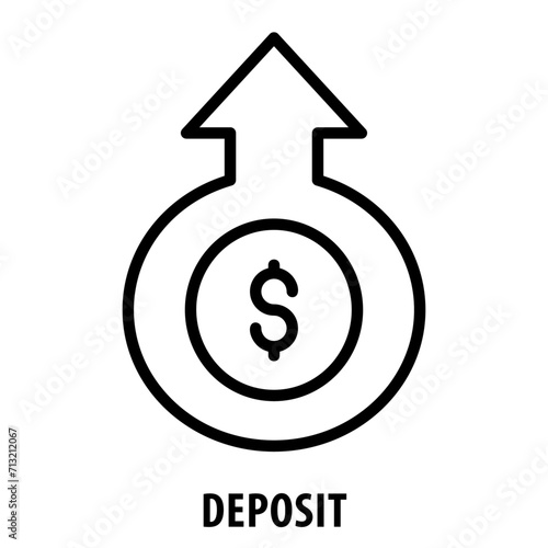 Deposit, icon, Deposit, Bank Deposit, Investment, Placement, Banked Money, Savings, Down Payment, Security, Pledge, Guarantee