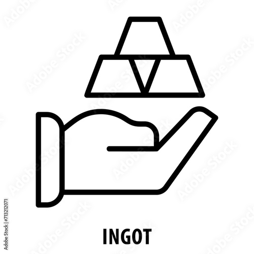 Ingot, icon, Ingot, Bar, Bullion, Metal Bar, Precious Metal, Gold Ingot, Silver Bar, Metal Ingot, Alloy Bar, Ingot Icon