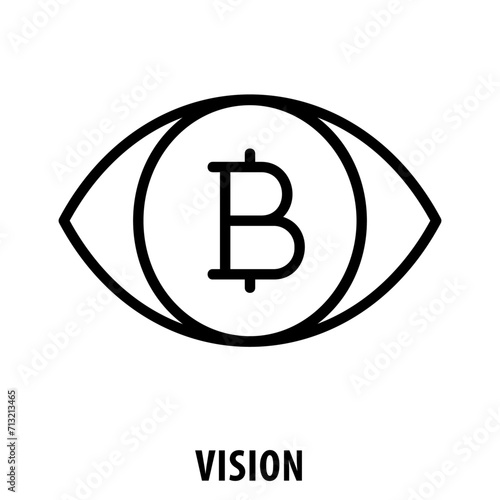 Vision, icon, Vision, Sight, Perspective, Outlook, View, Seeing, Visualization, Image, Future View, Vision Icon
