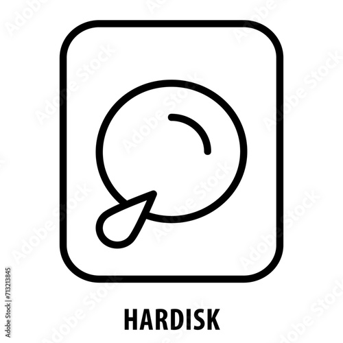 Hardisk, icon, Hard Disk, Storage, Data Storage, Disk Drive, Computer Storage, Hard Disk Drive, HDD, Storage Device, Hard Disk Icon