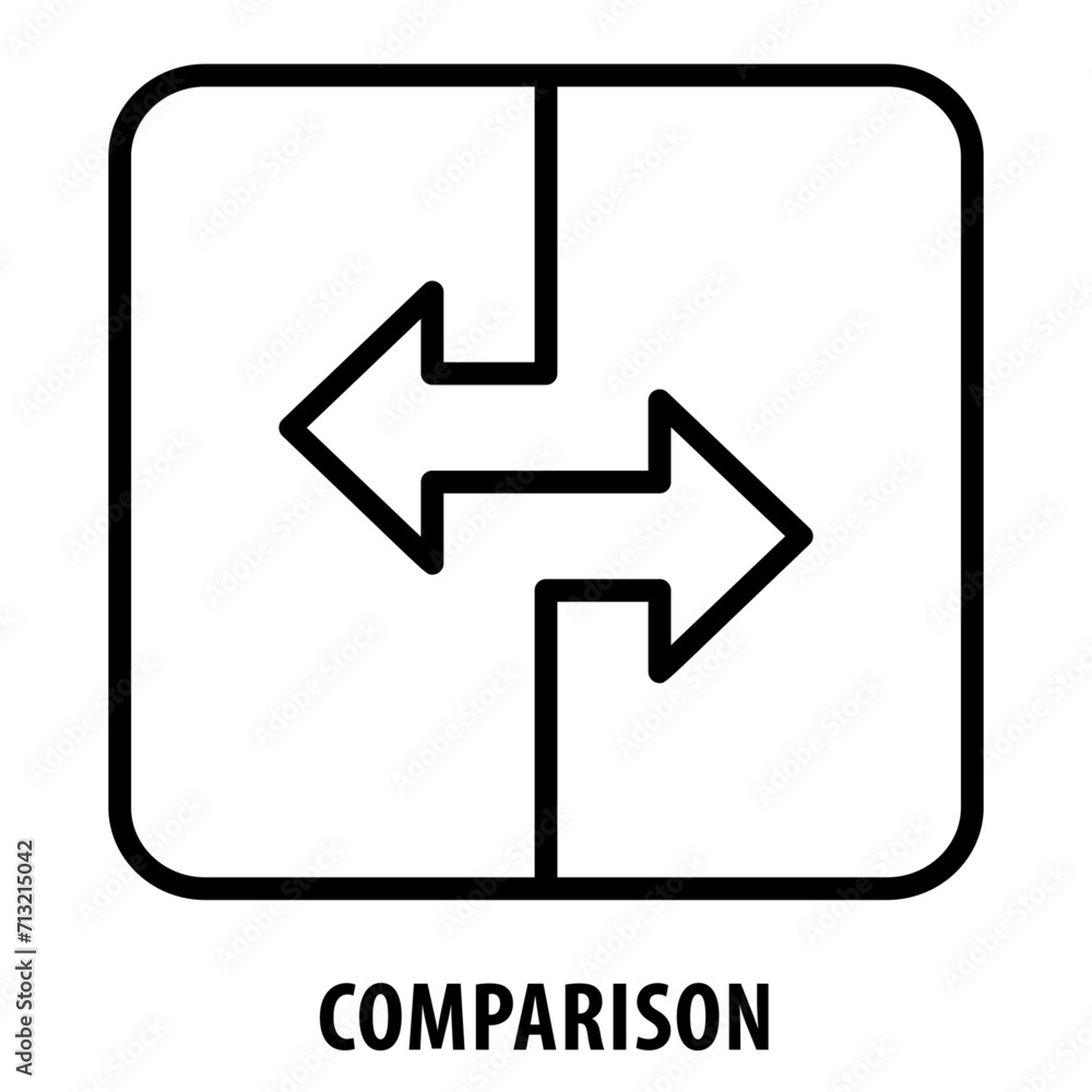 Comparison Icon Comparison Contrast Comparison Icon Analyzing 