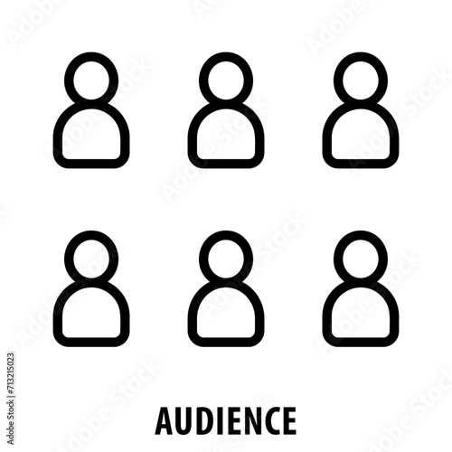 Audience, icon, Audience, Spectators, Viewers, Crowd, Public, Audience Icon, People, Attendees, Onlookers, Gathering