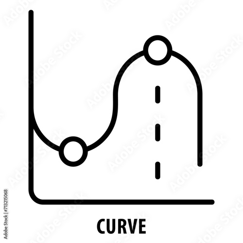 Curve, icon, Curve, Curved, Bend, Arch, Curve Icon, Curved Line, Bending, Smooth, Arc, Slight Curve