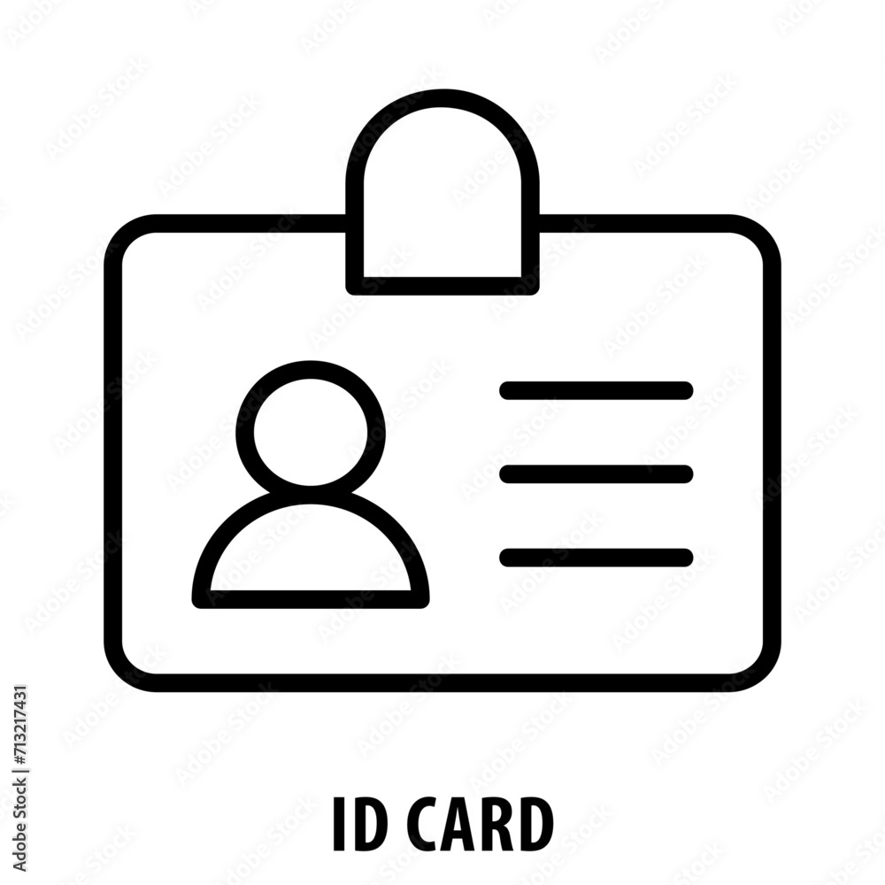 Id Card, icon, ID Card, Identification Card, ID Badge, ID Card Icon ...