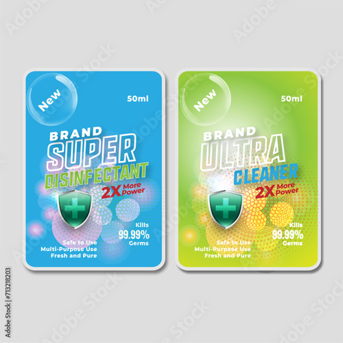 	
Super disinfectant and ultra cleaner label
