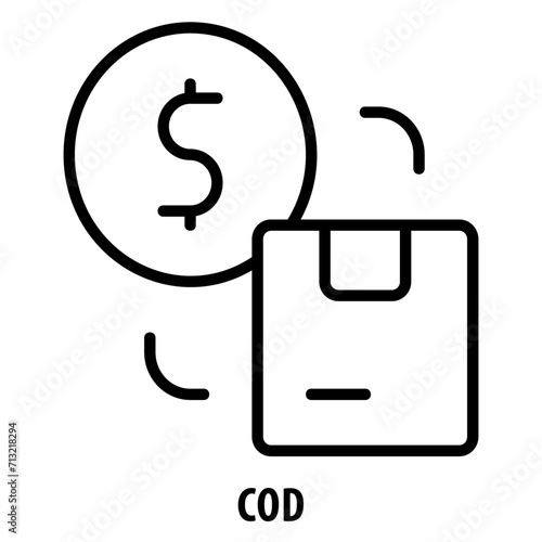 COD, icon, COD, Cash On Delivery, Pay on Delivery, COD Icon, Cash Payment, Cash on Receipt, COD Service, Payment on Delivery