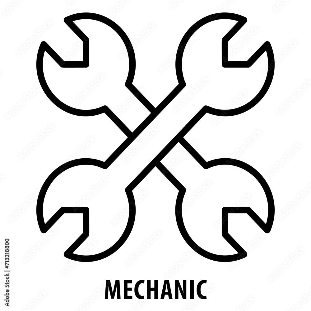 Mechanic, icon, Mechanic, Mechanic Icon, Auto Repair, Technician, Mechanical Engineer, Maintenance, Mechanic Symbol