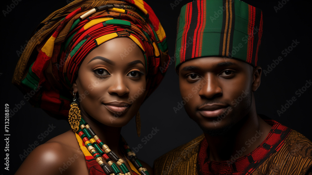 Portrait of African Couple 