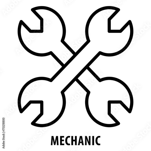 Mechanic, icon, Mechanic, Mechanic Icon, Auto Repair, Technician, Mechanical Engineer, Maintenance, Mechanic Symbol