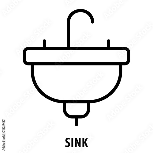 Sink, icon, Sink, Kitchen Sink, Sink Icon, Wash Basin, Plumbing, Sanitary, Sink Symbol