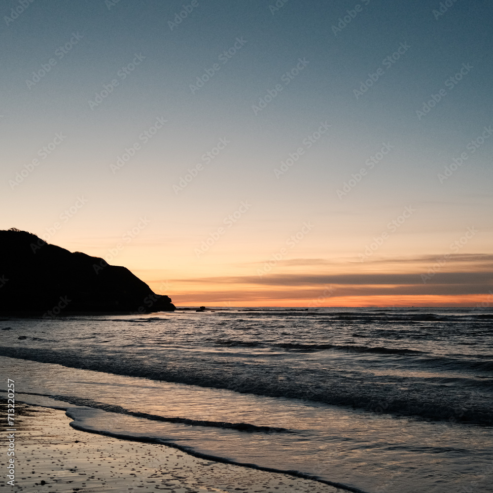 sunset on the beach