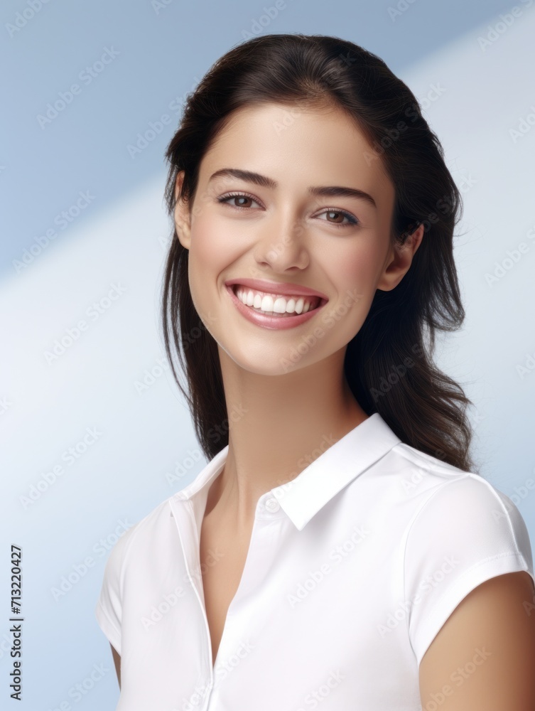 Beautiful young woman with clean fresh skin Beautiful young woman with clean fresh skin