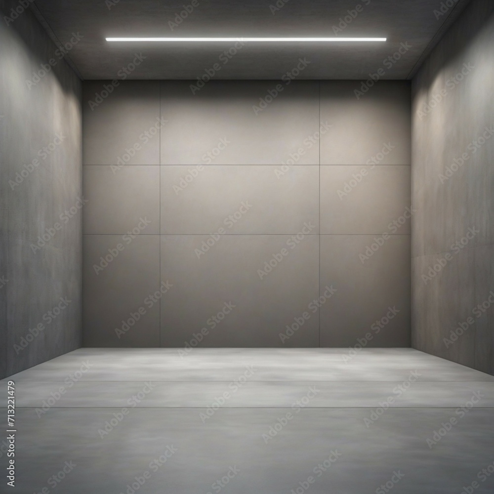 Empty concrete floor and gray wall Empty concrete floor and gray wall