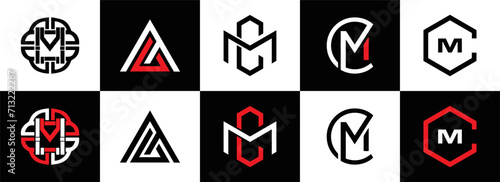 MC logo. M C design. White MC letter. MC, M C letter logo design. Initial letter MC linked circle uppercase monogram logo. M C letter logo vector design. MC letter logo design five style.   © MdRakibul