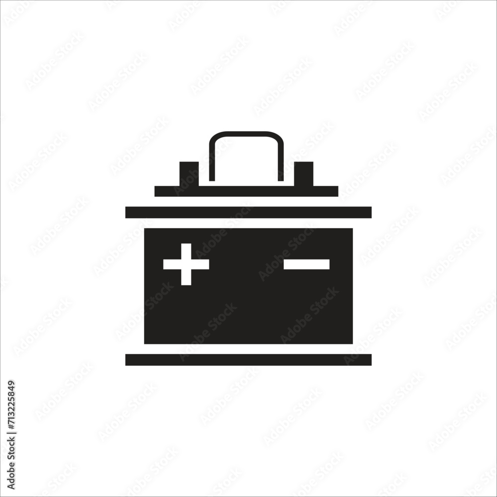 accu battery icon vector line template accu battery icon vector line template