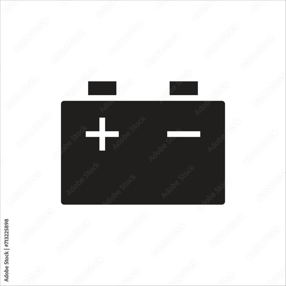 accu battery icon vector line template accu battery icon vector line template